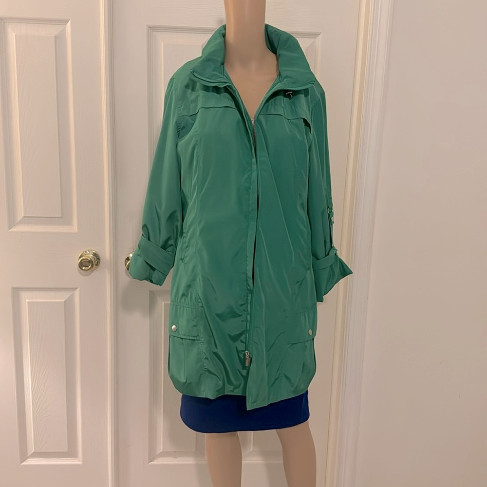 Green Raincoat EUC Size Medium / Large